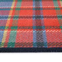 Tartan Red/Blue Washable Doormat - thumbnail 3
