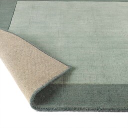 Borders Wool Rug Sage Green - thumbnail 4