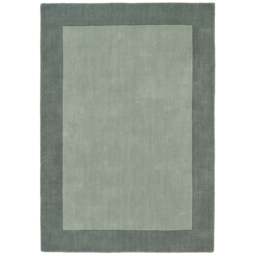 Borders Wool Rug Sage Green