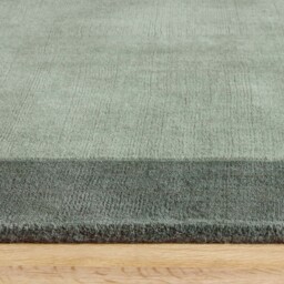 Borders Wool Rug Sage Green - thumbnail 5