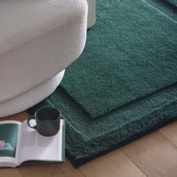 Stacked Borders Dark Green Rug - thumbnail 4