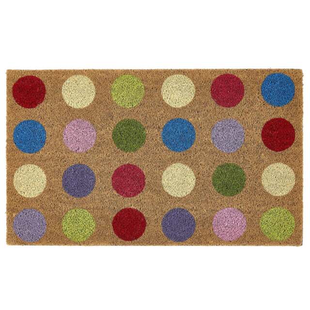 Spots Coir Doormat - image 1