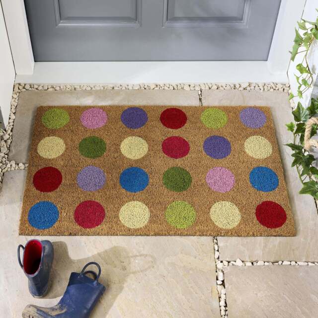Spots Coir Doormat - image 1