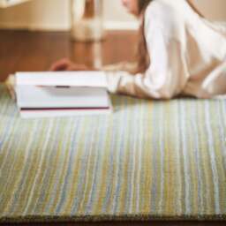 Fine Stripes Rug Ochre - thumbnail 1