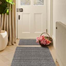 Ribbon Grey Zig Zag Washable Doormat - thumbnail 3