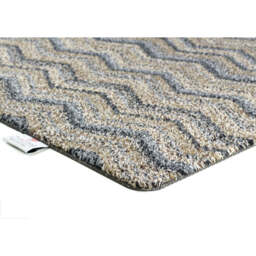 Ribbon Grey Zig Zag Washable Doormat - thumbnail 4