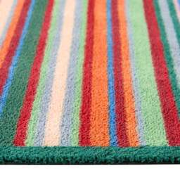 Bright Green Stripe Washable Doormat - thumbnail 3