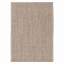 Sisal Rug Light Beige with Sand Border