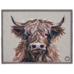 Heritage Highland Cow Outdoor Doormat - thumbnail 2