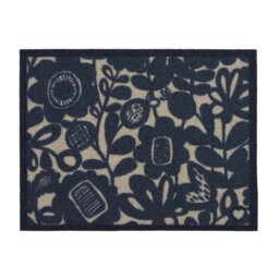 Kukkia Dark Navy Outdoor Doormat - thumbnail 1