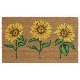 Multi Sunflowers Coir Doormat
