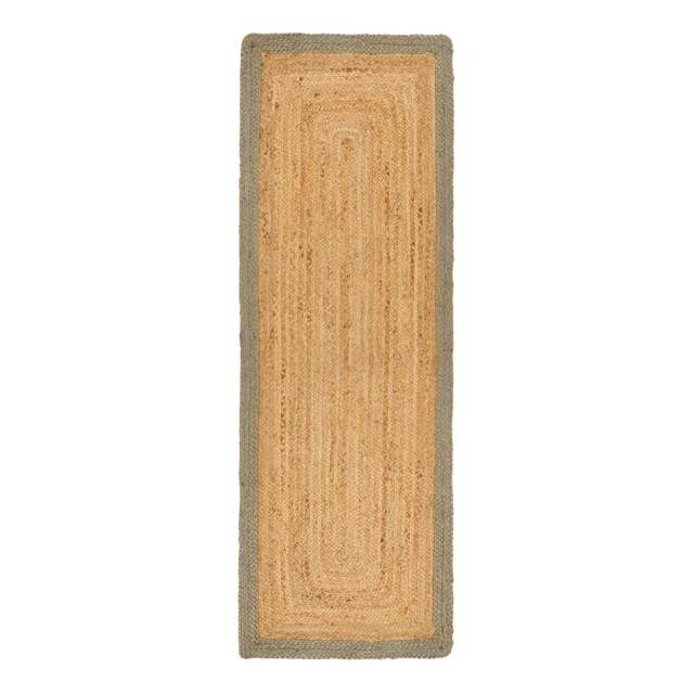 Jute Border Runner Sage Green - image 1