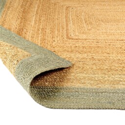Jute Border Runner Sage Green - thumbnail 4