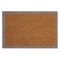 Taupe Border Coir Doormat - thumbnail 4