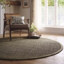 Sisal Green with Sage Green Border Rug