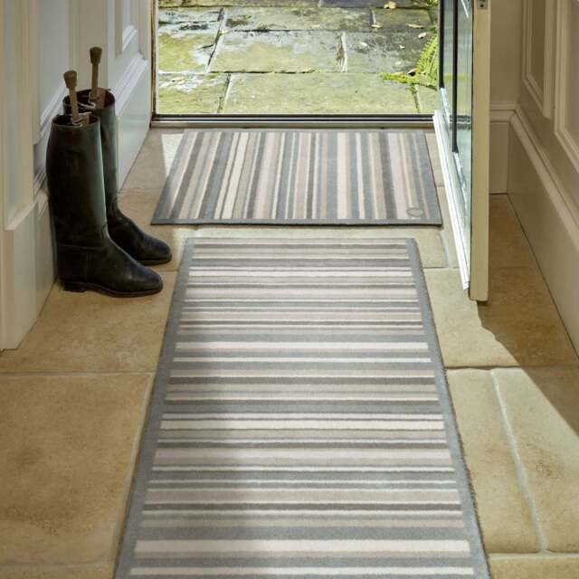 Sage Stripe Washable Doormat - image 1