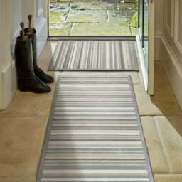 Sage Stripe Washable Doormat