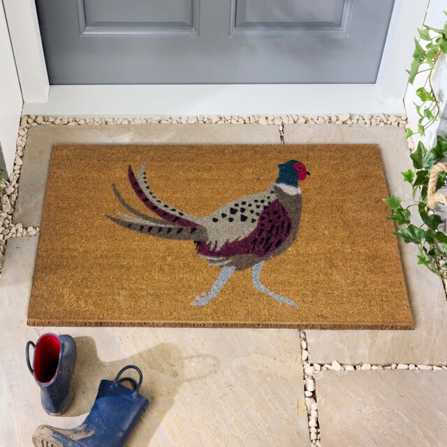Printed Coir Pheasant Doormat - image 1