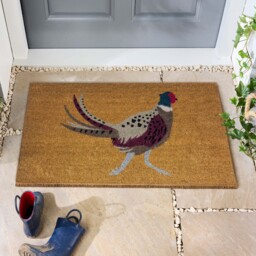 Printed Coir Pheasant Doormat
