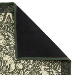 Whimsical Woodland Green Eco-Washable Rug - thumbnail 4