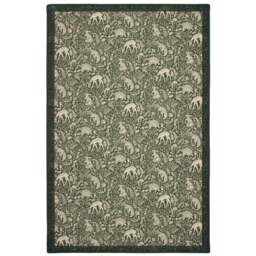 Whimsical Woodland Green Eco-Washable Rug - thumbnail 2