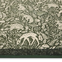 Whimsical Woodland Green Eco-Washable Rug - thumbnail 3
