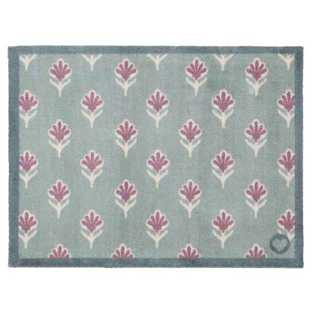 Ditsy Floral Green Washable Doormat - image 1