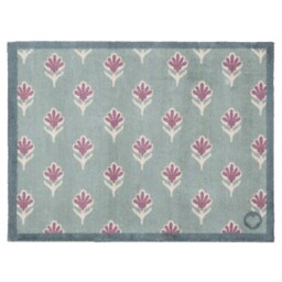 Ditsy Floral Green Washable Doormat