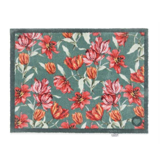 Tumbling Tulips Washable Doormat - image 1