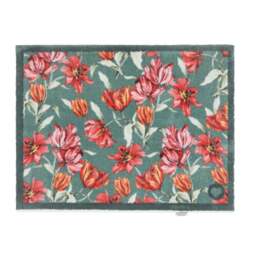 Tumbling Tulips Washable Doormat