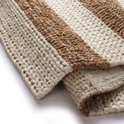 Bondi Jute Stripe Cream/Natural Rug - thumbnail 5