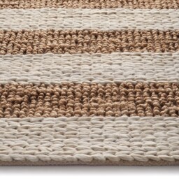 Bondi Jute Stripe Cream/Natural Rug - thumbnail 4
