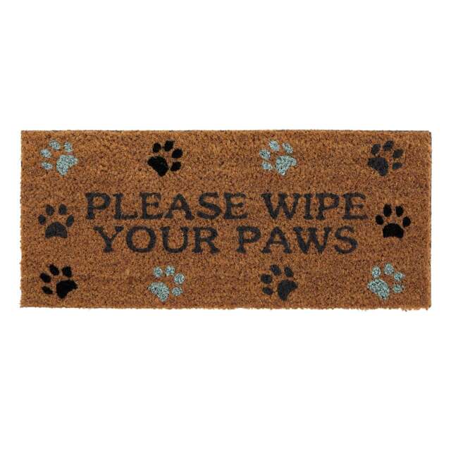 Coir Insert Please Wipe Your Paws Doormat - image 1
