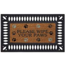 Coir Insert Please Wipe Your Paws Doormat - thumbnail 4