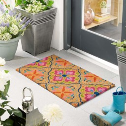 Bright Tile Coir Doormat