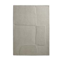 Sculptured Wool Rug Boulder Cream