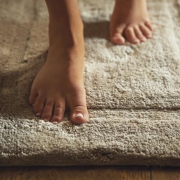 Bamboo Border Latte Bathmat - thumbnail 3