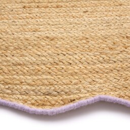 Jute Scalloped Edge Runner Lilac - thumbnail 4