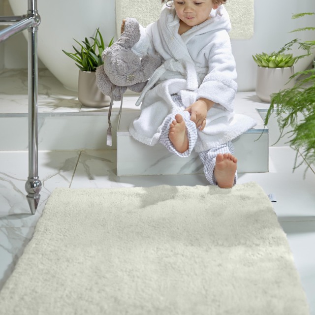 Bamboo Plain Cream Bathmat - image 1