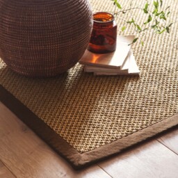 Sisal Natural with Dark Brown Border Rug - thumbnail 3
