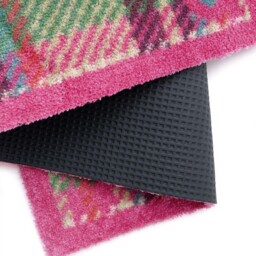 Tartan Pink/Green Charity Doormat - thumbnail 4