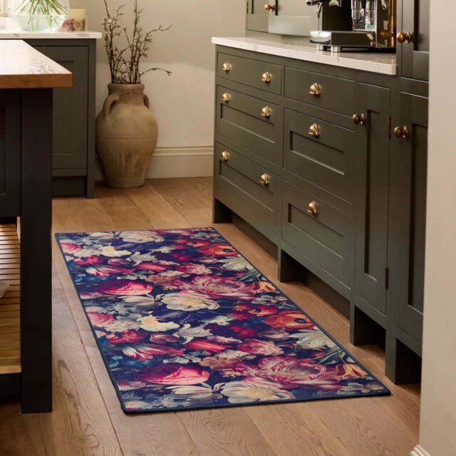 Dark Florals Eco-Washable Runner - image 1