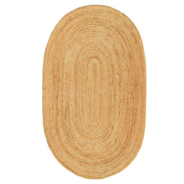 Jute Extra Rug Plain Oval - image 1