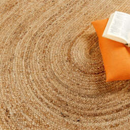 Jute Extra Rug Plain Oval - thumbnail 4