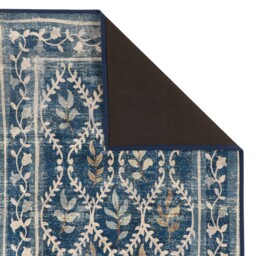 English Garden Blue Eco-Washable Rug - thumbnail 4