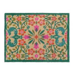 Folk Floral Washable Doormat