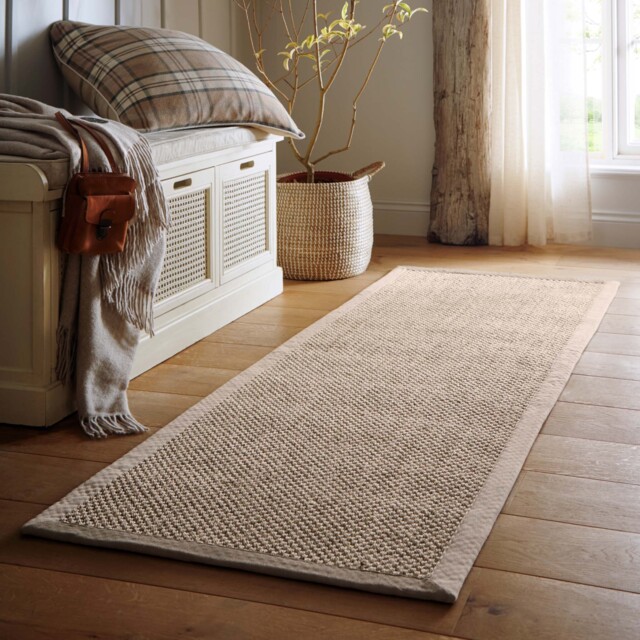 Sisal Light Beige with Sand Border Runner - image 1