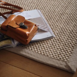 Sisal Light Beige with Sand Border Runner - thumbnail 3
