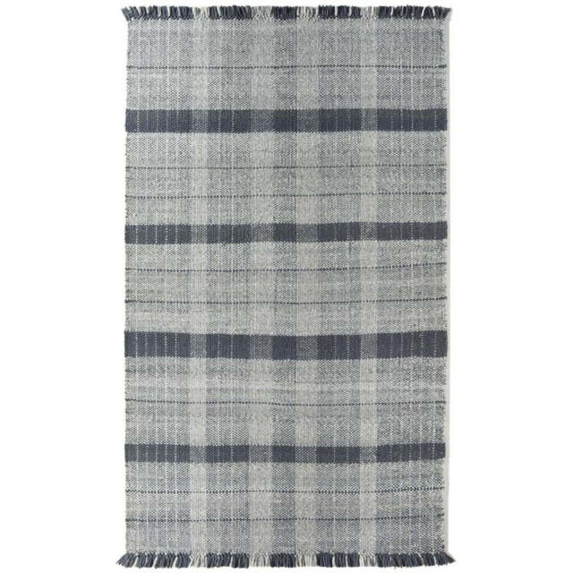 Highland Check Rug Navy - image 1