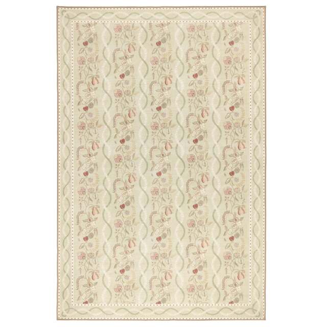 Kitchen Garden Olive & Russet Eco-Washable Rug - image 1